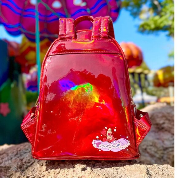 Loungefly Disney The Little Mermaid Sebastian Mini Backpack Metallic NWT main image 5
